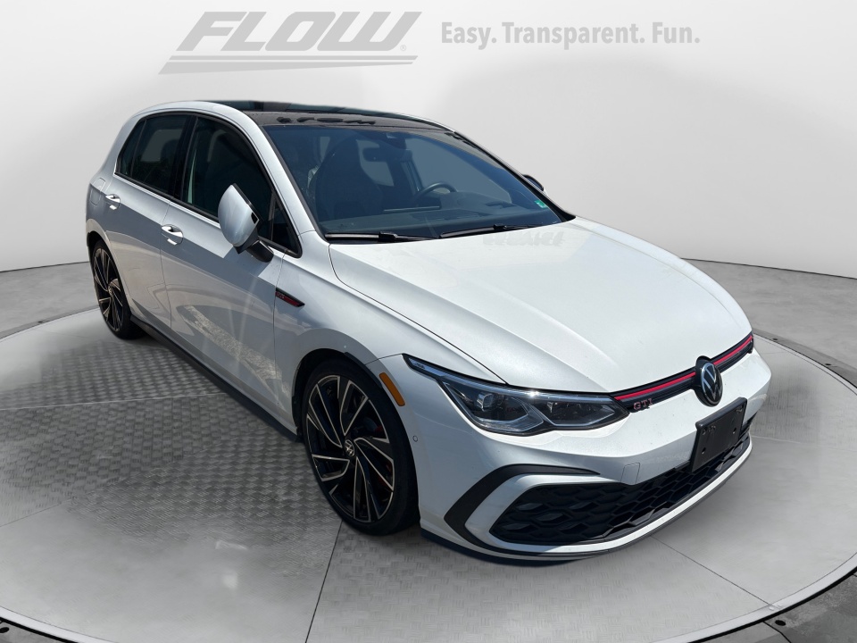 White 2024 Volkswagen Golf GTI Autobahn FWD Hatchback Front-Wheel Drive Automatic