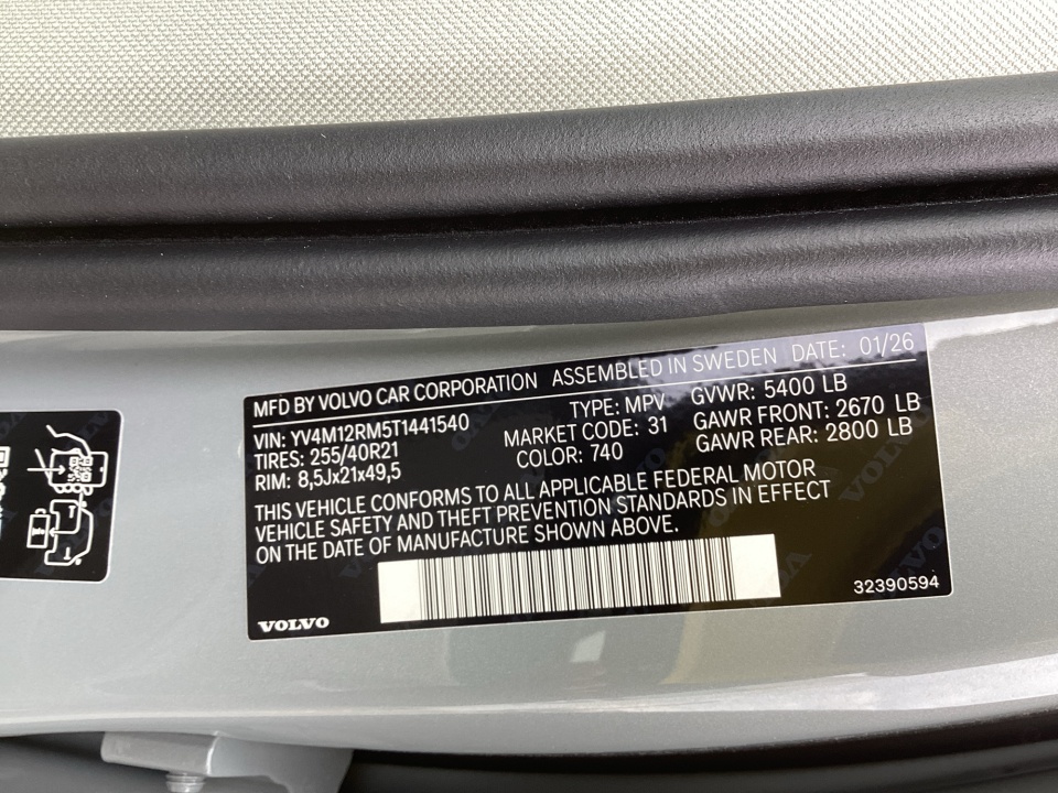 YV4M12RM5T1441540 2026 Volvo XC60 B5 Ultra